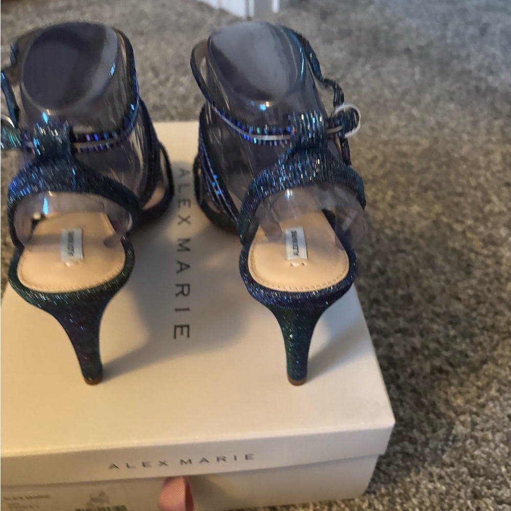 Alex Marie Blue Strappy Heels